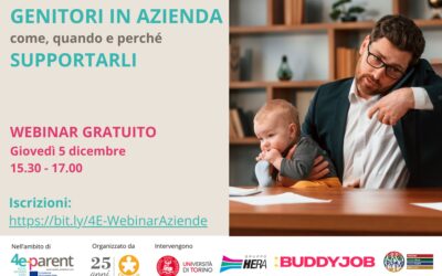 Genitori in azienda: un webinar per sfatare miti e cercare soluzioni concrete